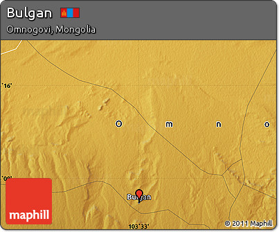 Physical Map of Bulgan