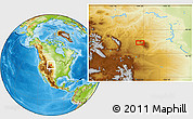 Physical Location Map of Pine Haven