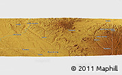 Physical Panoramic Map of Pine Haven