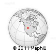 Outline Map of the Area around 44° 19' 14" N, 109° 34' 29" W, rectangular outline