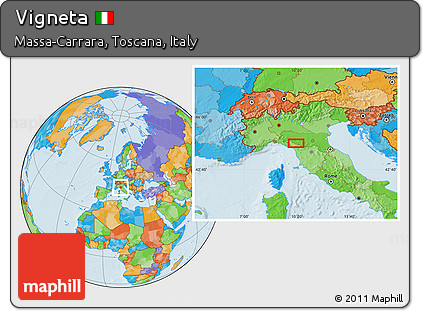 Political Location Map of Vigneta