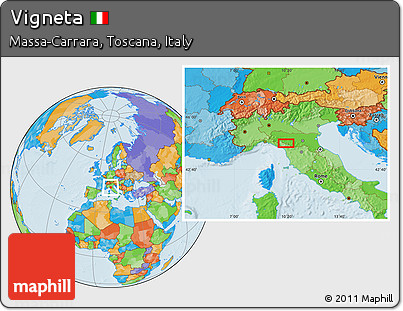 Political Location Map of Vigneta