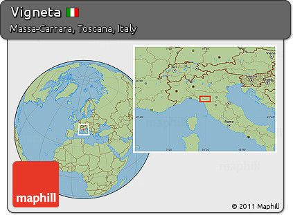 Savanna Style Location Map of Vigneta