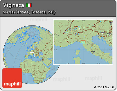 Savanna Style Location Map of Vigneta