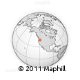 Outline Map of the Area around 44° 19' 14" N, 119° 46' 30" W, rectangular outline