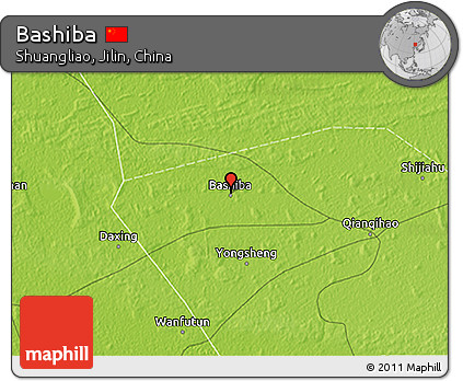 Physical 3D Map of Bashiba