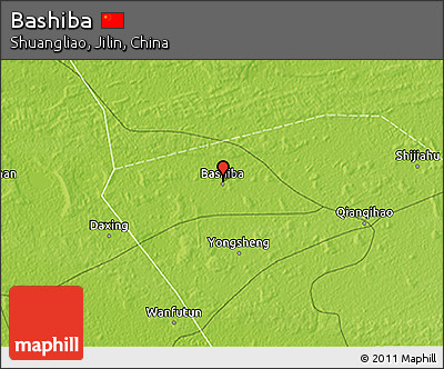 Physical 3D Map of Bashiba