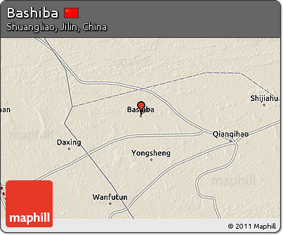 Shaded Relief 3D Map of Bashiba