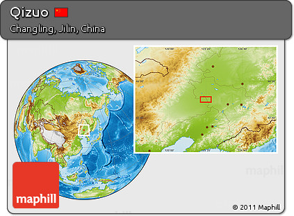 Physical Location Map of Qizuo