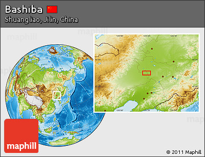 Physical Location Map of Bashiba