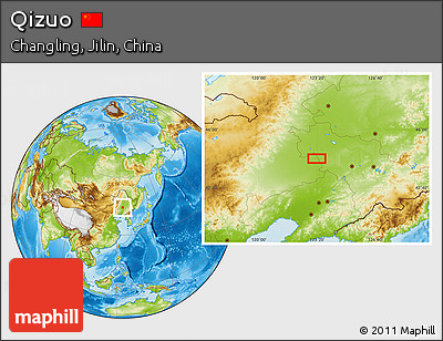 Physical Location Map of Qizuo
