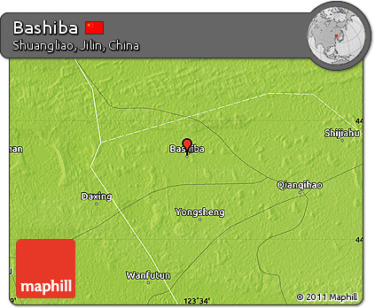 Physical Map of Bashiba