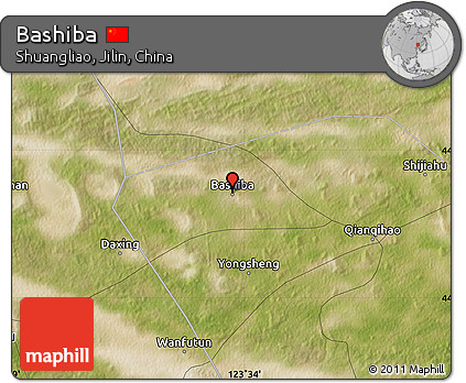 Satellite Map of Bashiba