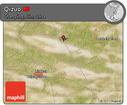 Satellite Map of Qizuo