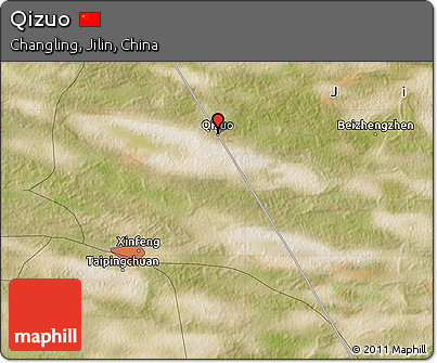Satellite Map of Qizuo