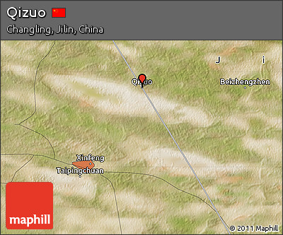 Satellite Map of Qizuo