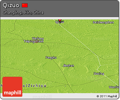 Physical Panoramic Map of Qizuo