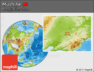 Physical Location Map of Mushihe