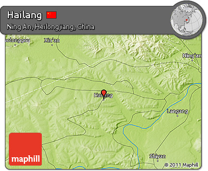 Physical 3D Map of Hailang