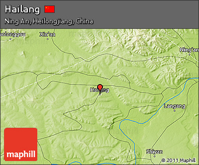 Physical 3D Map of Hailang