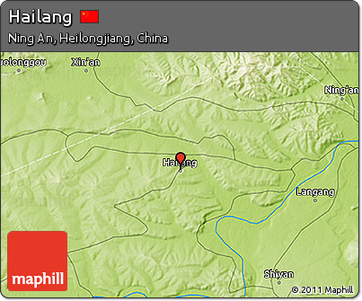 Physical 3D Map of Hailang