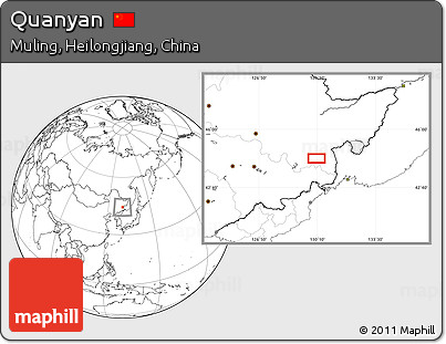 Blank Location Map of Quanyan