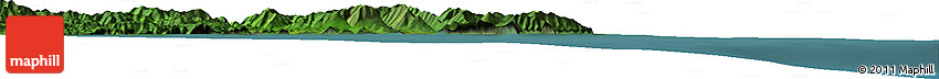 Satellite Horizon Map of the Area around 44° 19' 14" N, 136° 4' 29" E