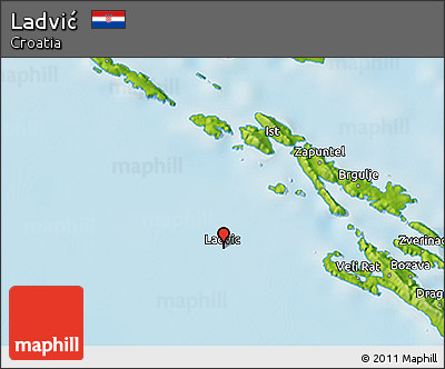 Physical 3D Map of Ladvić