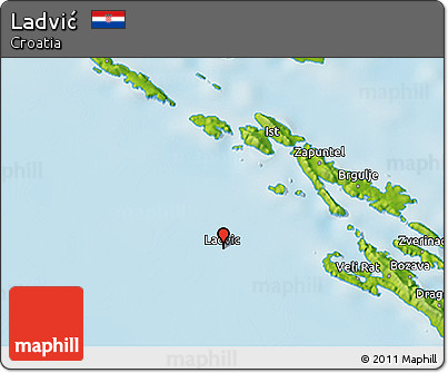 Physical 3D Map of Ladvić