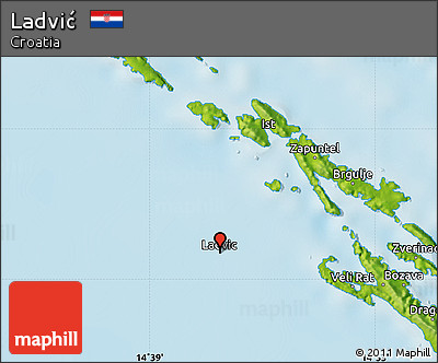 Physical Map of Ladvić