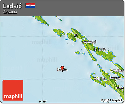 Physical Map of Ladvić