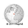 Outline Map of the Area around 44° 19' 14" N, 15° 13' 29" W, rectangular outline