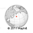 Outline Map of the Area around 44° 19' 14" N, 161° 34' 29" E, rectangular outline