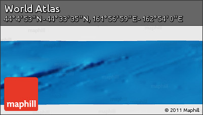 Physical Panoramic Map of the Area around 44° 19' 14" N, 162° 25' 30" E