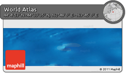 Physical Panoramic Map of the Area around 44° 19' 14" N, 163° 16' 30" E