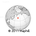 Outline Map of the Area around 44° 19' 14" N, 168° 22' 30" E, rectangular outline
