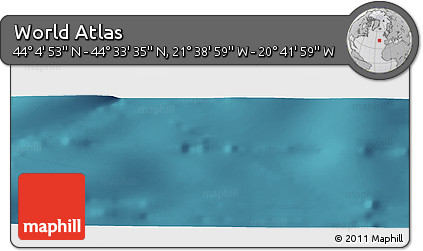 Satellite Panoramic Map of the Area around 44° 19' 14" N, 21° 10' 29" W