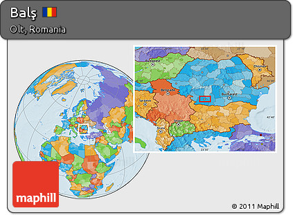 Political Location Map of Balş