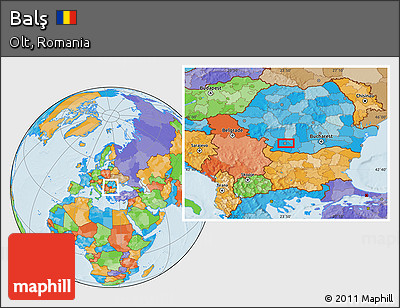 Political Location Map of Balş