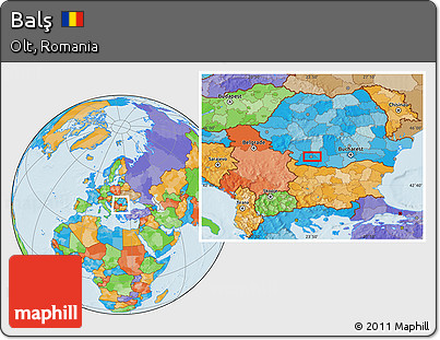Political Location Map of Balş