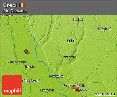 Physical 3D Map of Greci