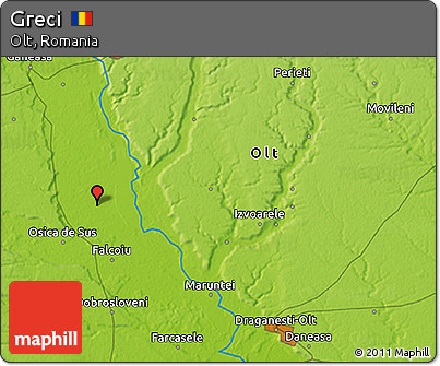 Physical 3D Map of Greci