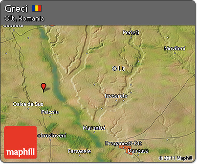 Satellite 3D Map of Greci