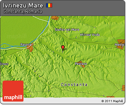 Physical 3D Map of Ivrinezu Mare