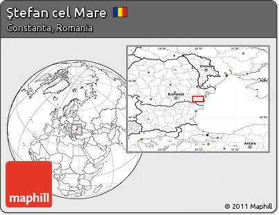 Blank Location Map of Ştefan Cel Mare