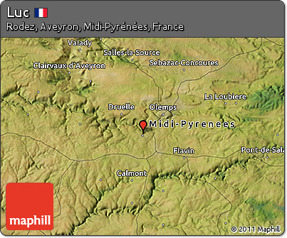Satellite 3D Map of Luc