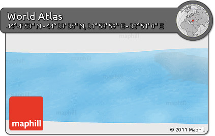 Physical Panoramic Map of the Area around 44° 19' 14" N, 32° 22' 30" E