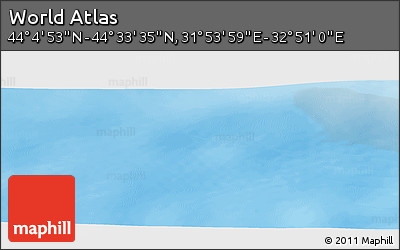 Physical Panoramic Map of the Area around 44° 19' 14" N, 32° 22' 30" E