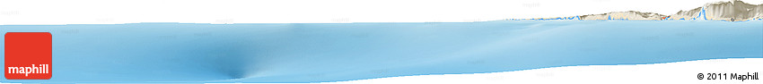 Shaded Relief Horizon Map of the Area around 44° 19' 14" N, 33° 13' 30" E