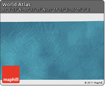 Satellite 3D Map of the Area around 44° 19' 14" N, 35° 46' 29" E